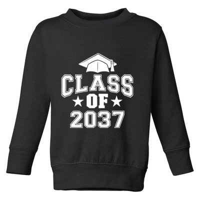 Class Of 2037 Grow With Me First Day Of School Graduation Toddler Sweatshirt