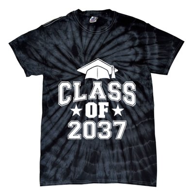 Class Of 2037 Grow With Me First Day Of School Graduation Tie-Dye T-Shirt