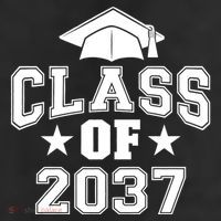 Class Of 2037 Grow With Me First Day Of School Graduation Trucker Hat