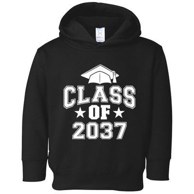 Class Of 2037 Grow With Me First Day Of School Graduation Toddler Hoodie
