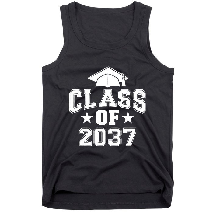 Class Of 2037 Grow With Me First Day Of School Graduation Tank Top