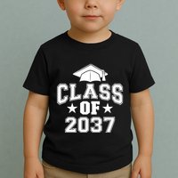 Class Of 2037 Grow With Me First Day Of School Graduation Toddler T-Shirt