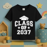 Class Of 2037 Grow With Me First Day Of School Graduation Toddler T-Shirt