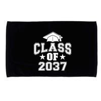 Class Of 2037 Grow With Me First Day Of School Graduation Microfiber Hand Towel