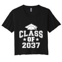 Class Of 2037 Grow With Me First Day Of School Graduation Crop Top