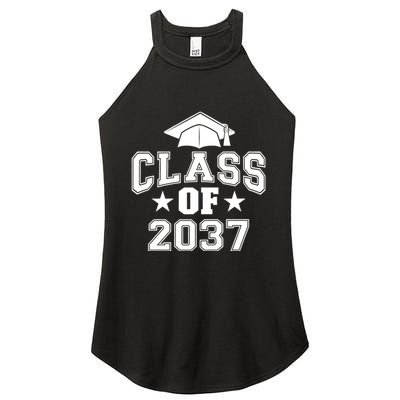 Class Of 2037 Grow With Me First Day Of School Graduation Women's Perfect Tri Rocker Tank