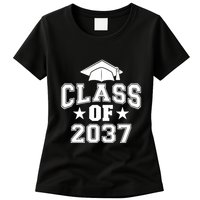 Class Of 2037 Grow With Me First Day Of School Graduation Womens T-Shirt