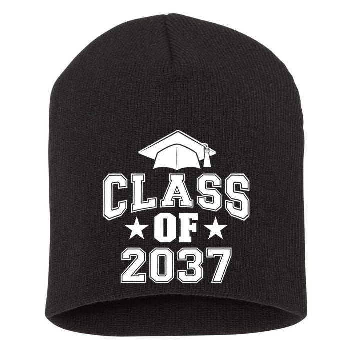 Class Of 2037 Grow With Me First Day Of School Graduation Short Acrylic Beanie