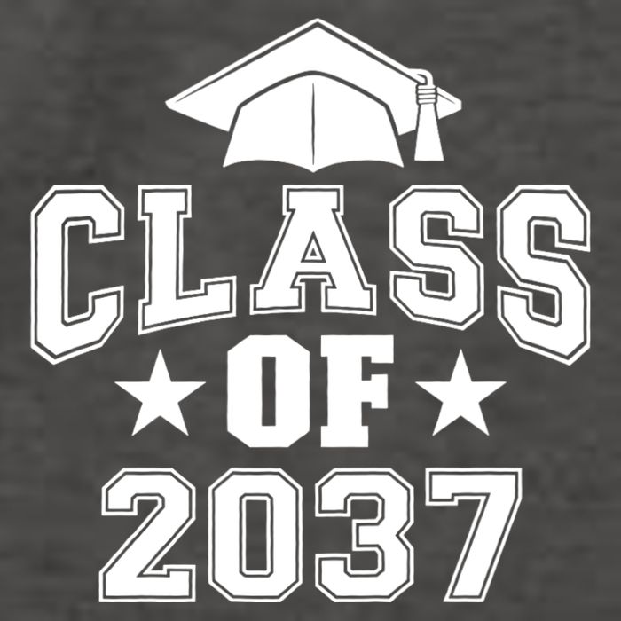 Class Of 2037 Grow With Me First Day Of School Graduation Vector Backpack
