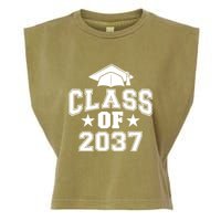 Class Of 2037 Grow With Me First Day Of School Graduation Garment-Dyed Women's Muscle Tee