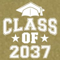 Class Of 2037 Grow With Me First Day Of School Graduation Garment-Dyed Women's Muscle Tee