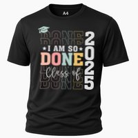 Class Of 2025 I Am So Done Senior 2025 Graduation Student Cooling Performance Crew T-Shirt