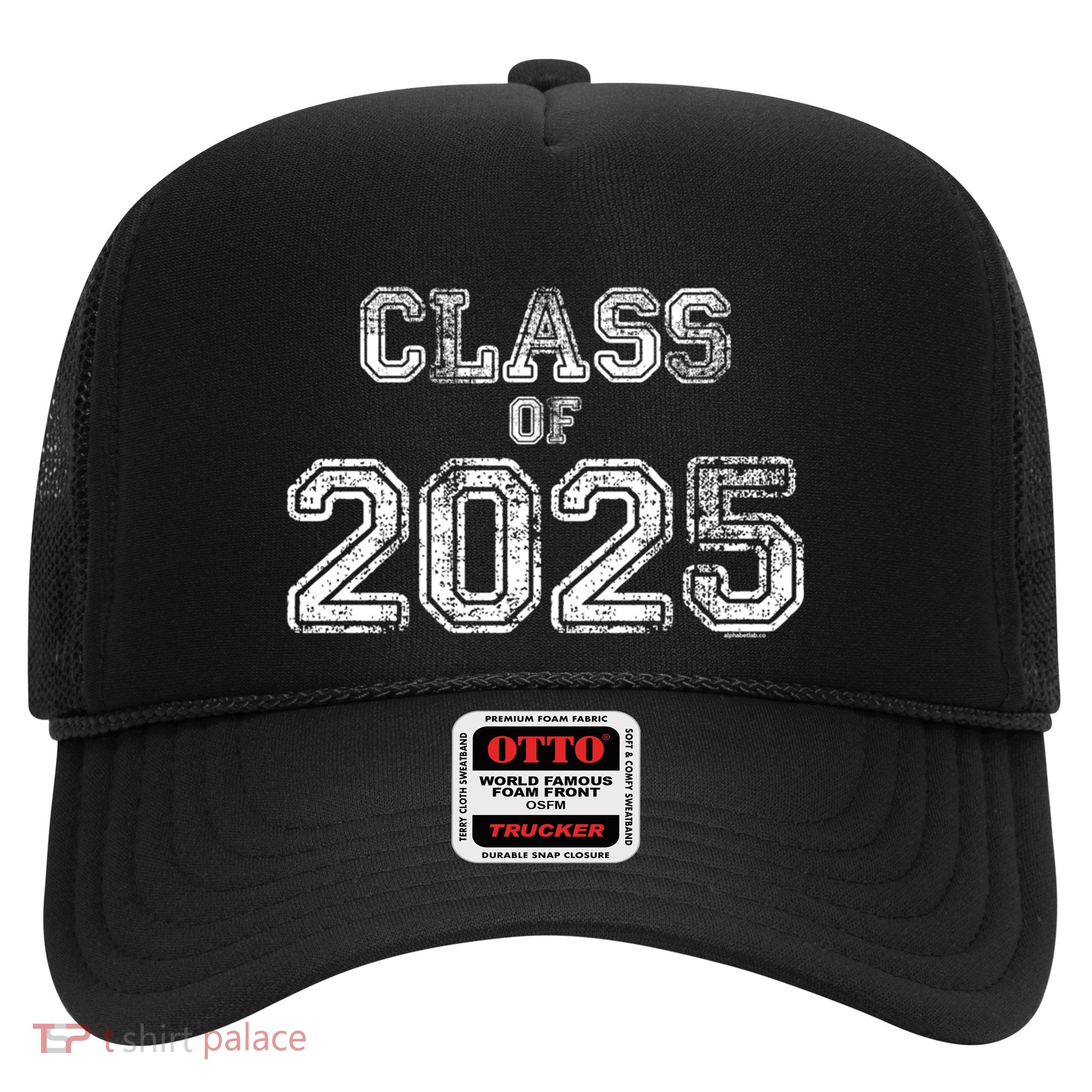 Class Of 2025 Senior 2025 Graduation Vintage School Spirit Cool Gift Trucker Hat