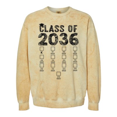 Class Of 2036 Grow With Me With Space Colorblast Crewneck Sweatshirt