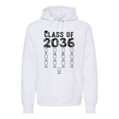 Class Of 2036 Grow With Me With Space Premium Hoodie