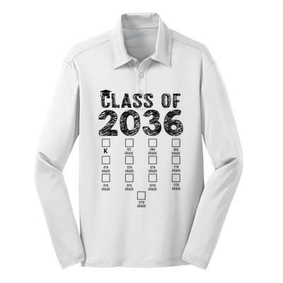 Class Of 2036 Grow With Me With Space Silk Touch Performance Long Sleeve Polo