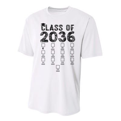 Class Of 2036 Grow With Me With Space Performance Sprint T-Shirt