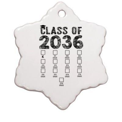 Class Of 2036 Grow With Me With Space Ceramic Star Ornament