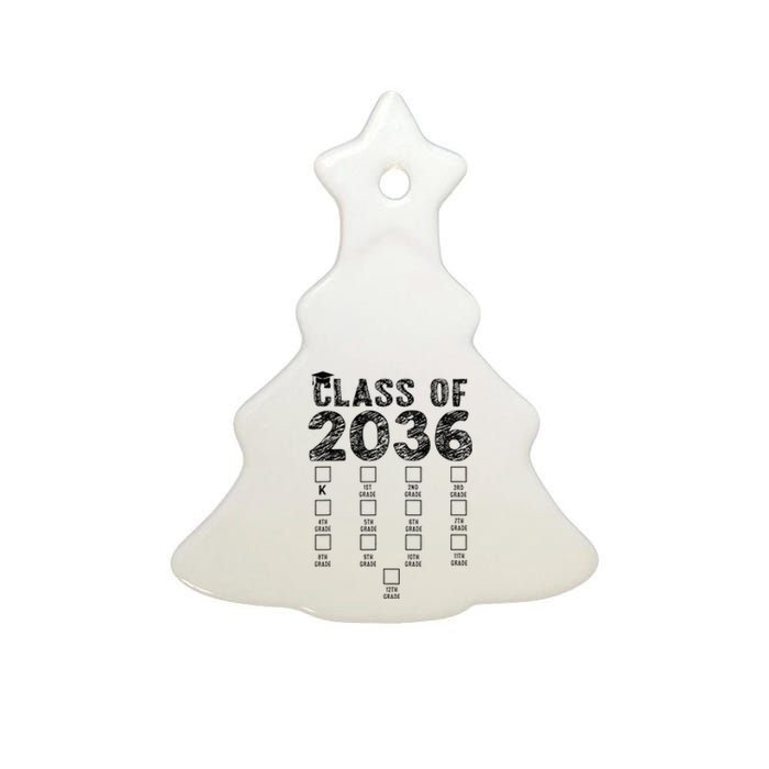 Class Of 2036 Grow With Me With Space Ceramic Tree Ornament