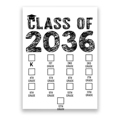 Class Of 2036 Grow With Me With Space Poster