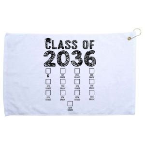 Class Of 2036 Grow With Me With Space Grommeted Golf Towel