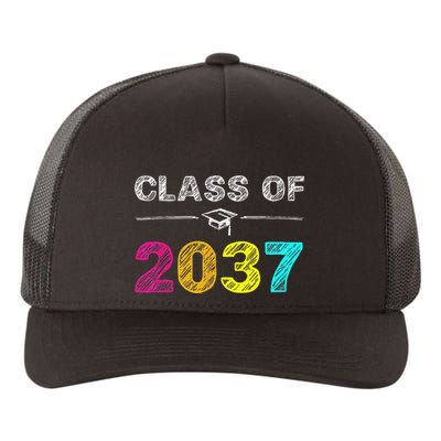 Class Of 2037 Grow With Me First Day Of School Graduation Yupoong Adult 5-Panel Trucker Hat