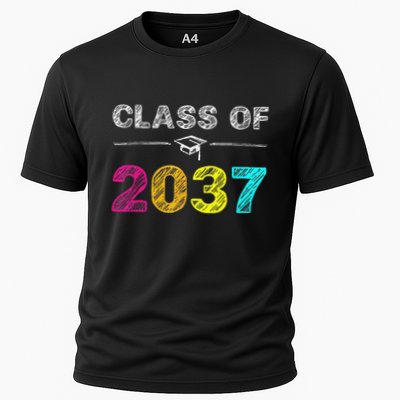 Class Of 2037 Grow With Me First Day Of School Graduation Performance Shirt