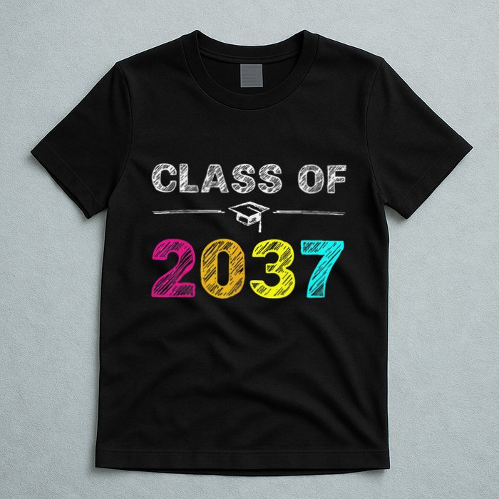 Class Of 2037 Grow With Me First Day Of School Graduation T-Shirt