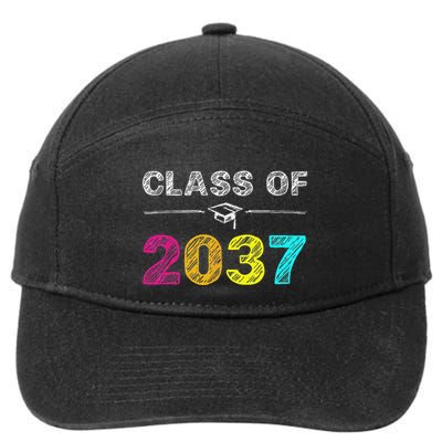 Class Of 2037 Grow With Me First Day Of School Graduation 7-Panel Snapback Hat
