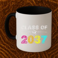 Class Of 2037 Grow With Me First Day Of School Graduation Mug