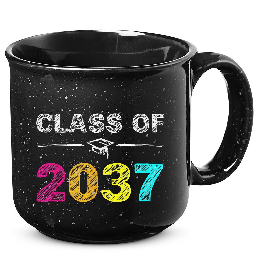 Class Of 2037 Grow With Me First Day Of School Graduation 15oz Campfire Ceramic Mug
