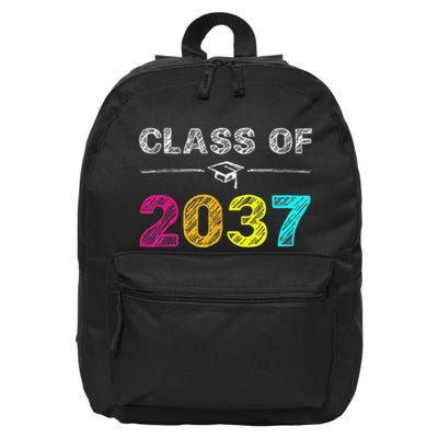 Class Of 2037 Grow With Me First Day Of School Graduation 16 in Basic Backpack
