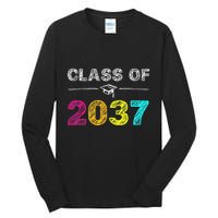 Class Of 2037 Grow With Me First Day Of School Graduation Tall Long Sleeve T-Shirt