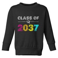 Class Of 2037 Grow With Me First Day Of School Graduation Toddler Sweatshirt