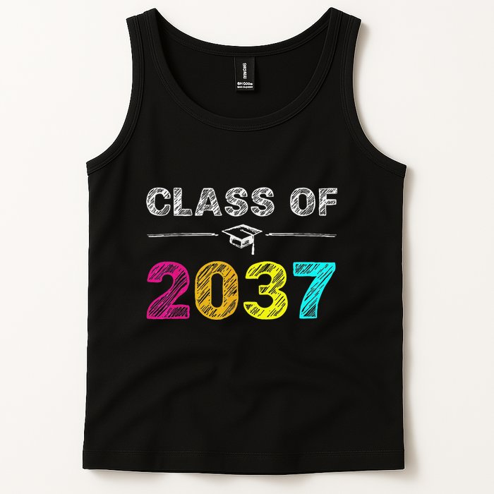 Class Of 2037 Grow With Me First Day Of School Graduation Tank Top