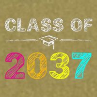 Class Of 2037 Grow With Me First Day Of School Graduation Garment-Dyed Women's Muscle Tee