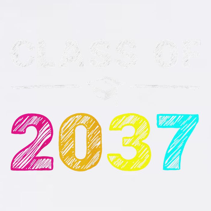 Class Of 2037 Grow With Me First Day Of School Graduation Garment-Dyed Sweatshirt