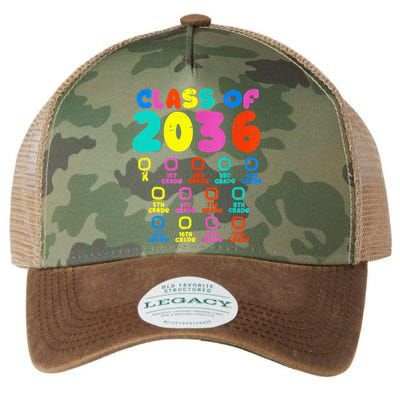 Class Of 2036 Colorful Grow With Me Checklist Graduation Legacy Tie Dye Trucker Hat