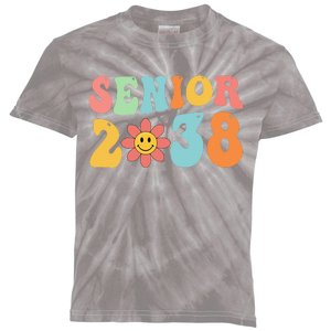 Class Of 2038 Senior 38 Graduation Last Day Of School Groovy Kids Tie-Dye T-Shirt