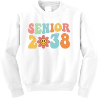 Class Of 2038 Senior 38 Graduation Last Day Of School Groovy Kids Sweatshirt