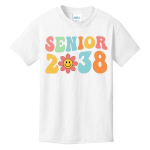 Class Of 2038 Senior 38 Graduation Last Day Of School Groovy Kids T-Shirt