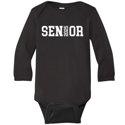 Class Of 2025 Senior 2025 Graduation 2025 Back To School Baby Long Sleeve Bodysuit