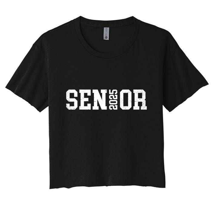 Class Of 2025 Senior 2025 Graduation 2025 Back To School Women's Crop Top Tee