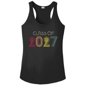 Class Of 2027 Senior 27 Grad Graduation Grow With Me School Ladies PosiCharge Competitor Racerback Tank