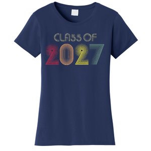 Class Of 2027 Senior 27 Grad Graduation Grow With Me School Women's T-Shirt