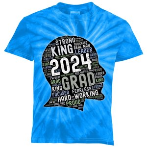 Class Of 2024 Senior African American Black / Gift Kids Tie-Dye T-Shirt