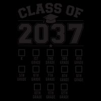 Class Of 2037 Grow With Me Checklist Kindergarten 12th Grade 16oz Travel Tumbler