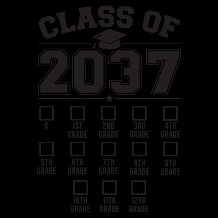 Class Of 2037 Grow With Me Checklist Kindergarten 12th Grade 16oz Travel Tumbler