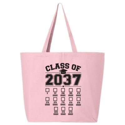 Class Of 2037 Grow With Me Checklist Kindergarten 12th Grade 25L Jumbo Tote