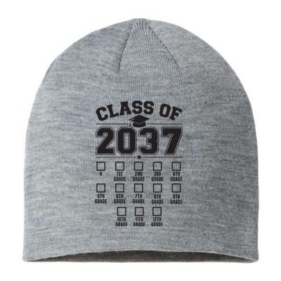 Class Of 2037 Grow With Me Checklist Kindergarten 12th Grade Sustainable Beanie